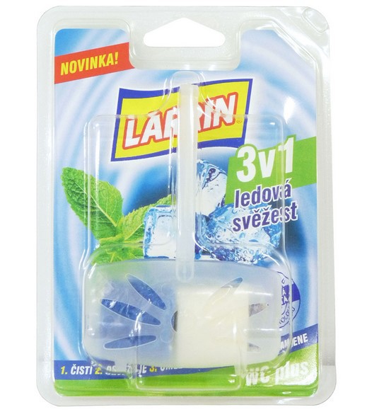 Larrin WC Plus Modrý kompet 40g | Čistící, dezinf.prostř., dezodoranty - Přípravky na WC - Závěsy na WC a pissoárové kostky Larrin WC Plus Modrý kompet 40g | Čistící, dezinf.prostř., dezodoranty - Přípravky na WC - Závěsy na WC a pissoárové kostky